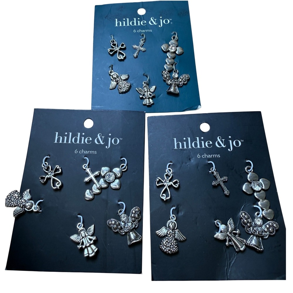 Angel Cross Religious Coquette hildie & jo Bundle Lot of 18 Charms